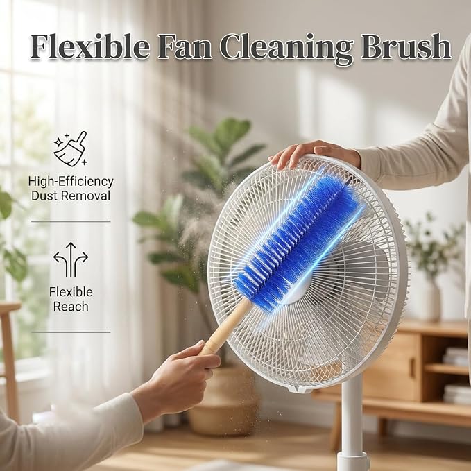 Fan Cleaning Brush, 2026 New Bendable Microfiber Head Dusting Brushes, Reusable - Image 2