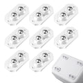12 Pcs Self Adhesive Caster Wheels Stainless Steel 360° Swivel Low-Profile by YSKmanhuo