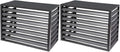 Aluminum Air Conditioner Fence Set of 2, Louvered Outdoor AC Unit Cover by Unknown