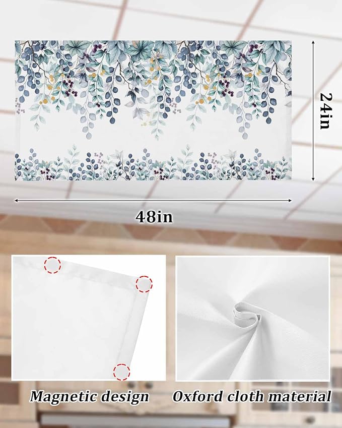 3 Pack Fluorescent Light Cover for Classroom Ceiling Light, Turquoise - Image 7