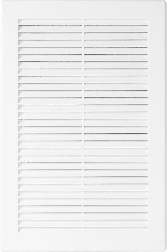 Awenta 6" x 10" Inch Rectangular Plastic White Ventilation Grille - Image 3