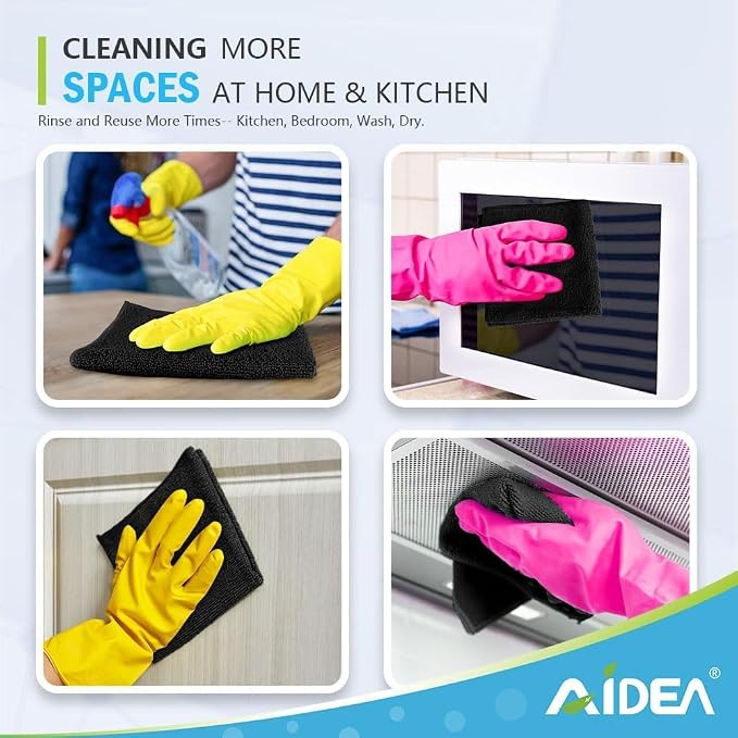 AIDEA Microfiber Cleaning Cloth-600PK, Soft Microfiber Towels - Image 7