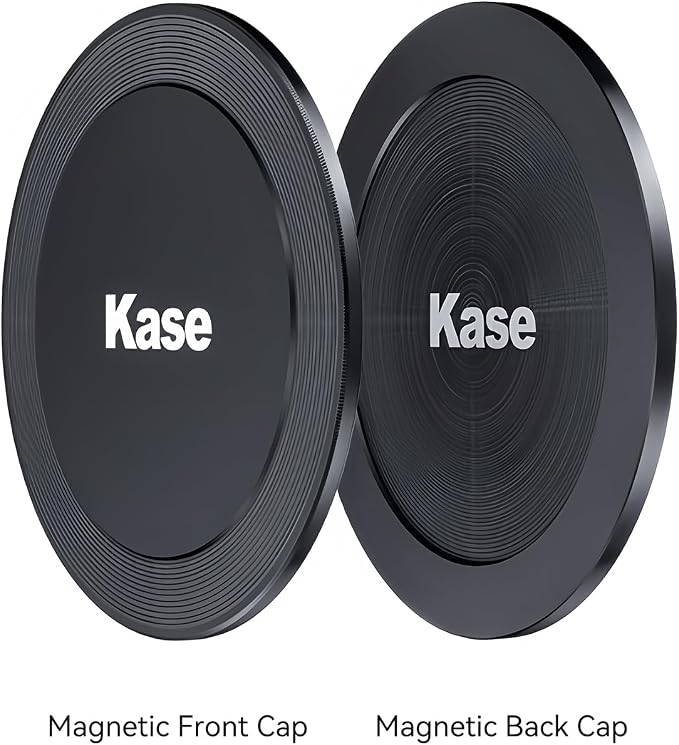 Kase 55mm Front Lens Cap, Magnetic CNC Aluminum + Optical Glass, Quick Press-On - Image 8