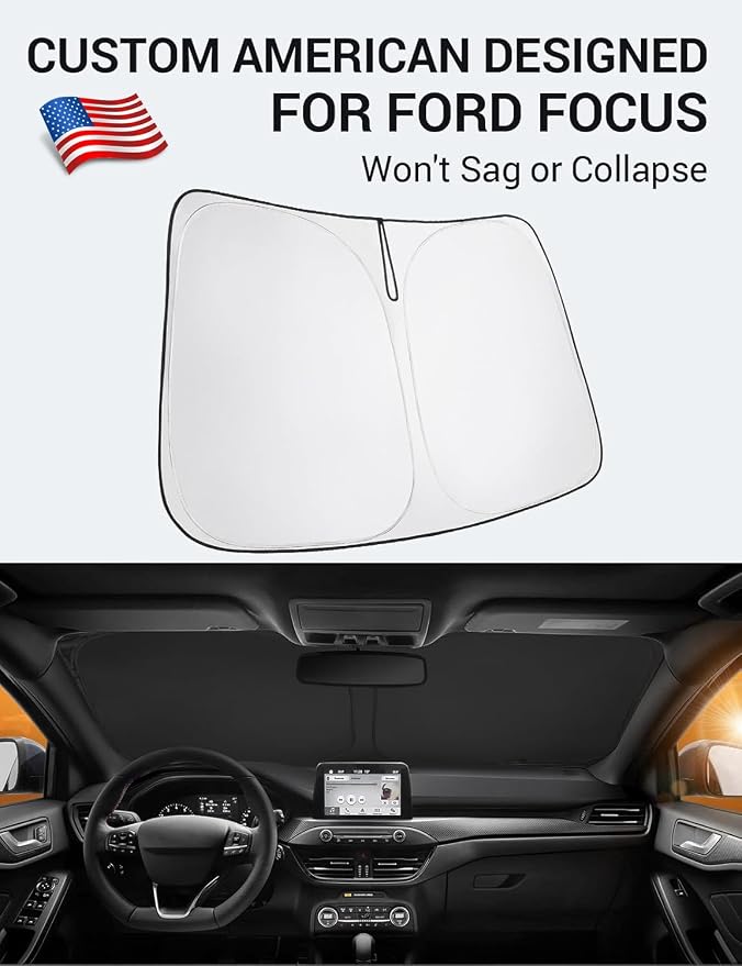 Proadsy 2026 Upgrade Front Windshield Sun Shade Foldable Sunshade Protector - Image 2