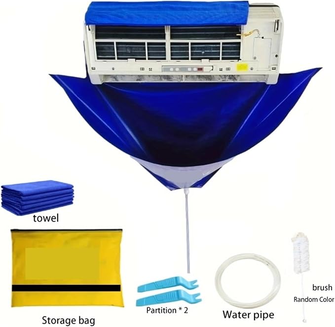 95 / 130cm Air Conditioning Cleaning Cover Water Bag Kit Cleaner Waterproof Rain - Image 2