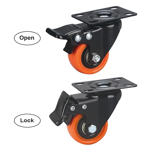2" Caster Wheels Set of 32, Heavy Duty - Image 3