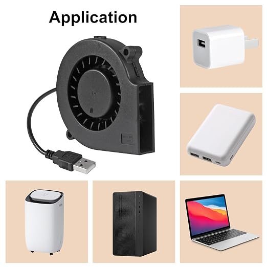 4Pcs 75mm USB Fan 75mm x 15mm Cooling Turbo Blower Fan 5V 7515 USB DC Brushless - Image 6