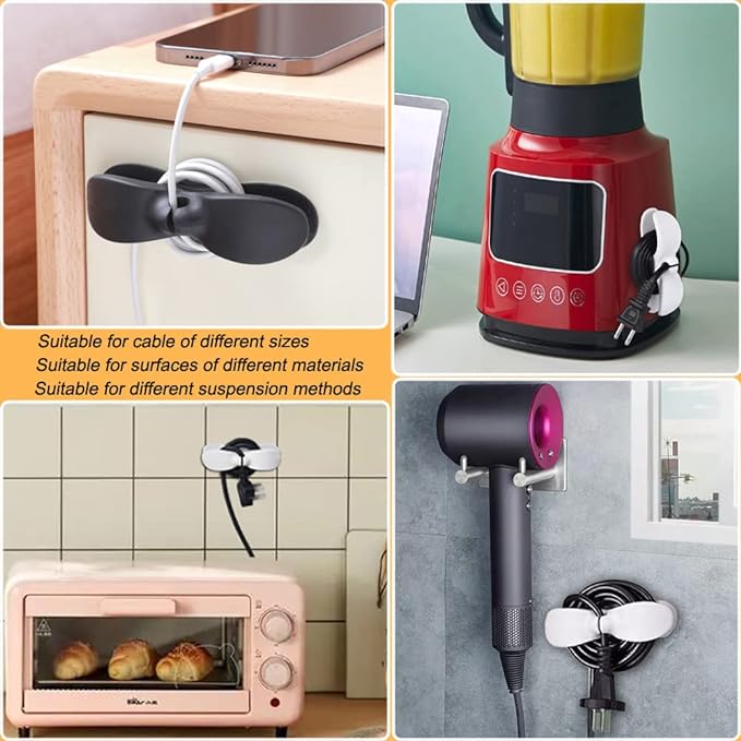 SisBroo Cord Organizer for Appliances, Cord Holder Cord Wrapper for Appliances - Image 7