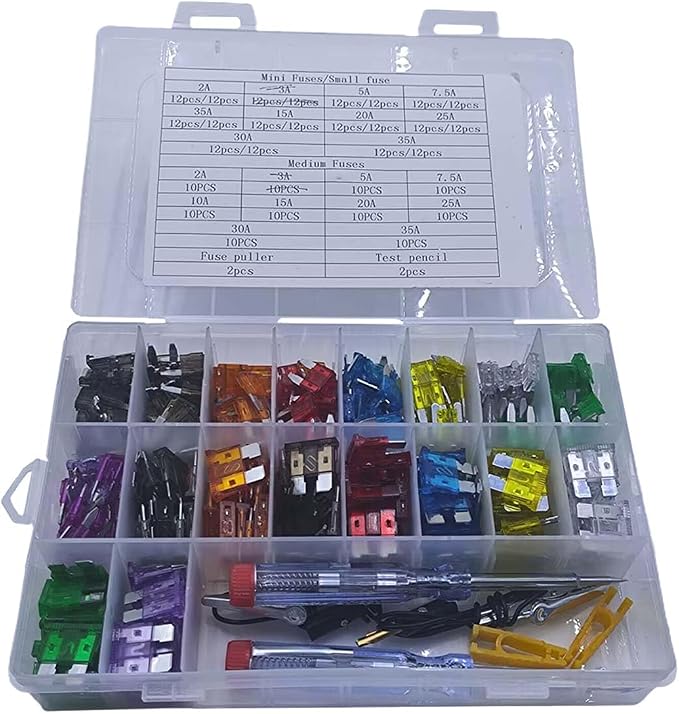 306PCS Automotive Fuses Assortment Kit, Mini & Standard & Low Profile Mini Fuses by Unknown