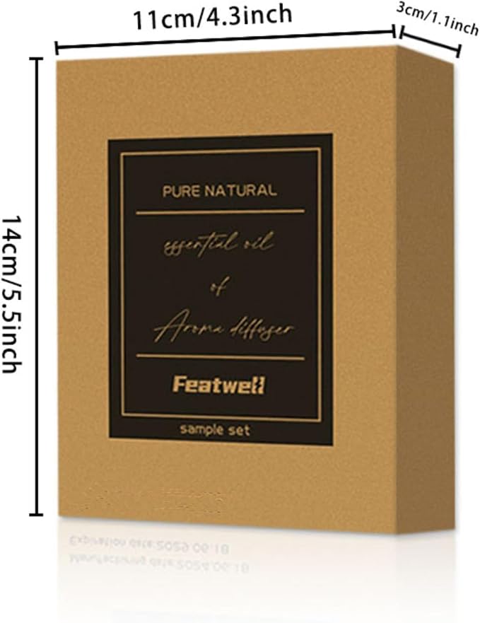 Featwell Car Air Freshener Essential Oil, 6 Bottles Essential Oils - Image 3