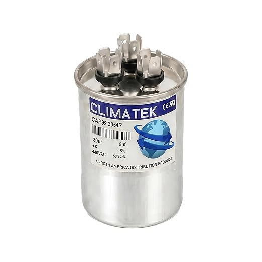 ClimaTek 30 + 5 MFD 370/440 Volt Dual Run Capacitor CAP99-3054R | 30/5 VAC | by ClimaTek