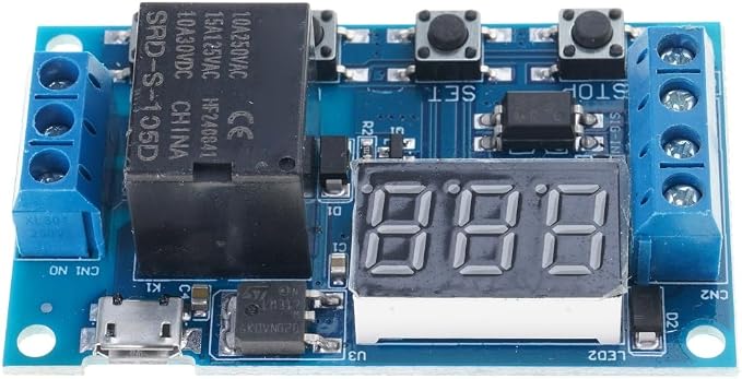 Two Mode Programmable Timers Relays Module LED Display Industrial Control 6 30V by Unknown