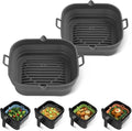 Silicone Air Fryer Liners Square by Loveuing