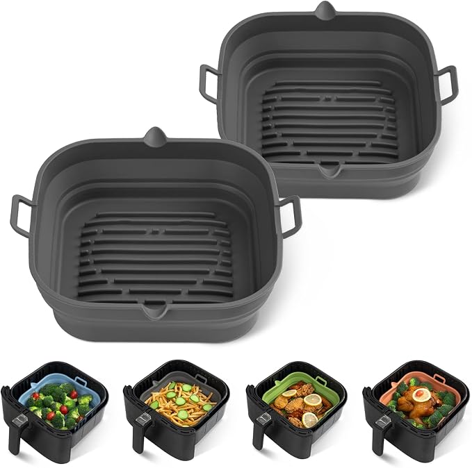 Silicone Air Fryer Liners Square by Loveuing