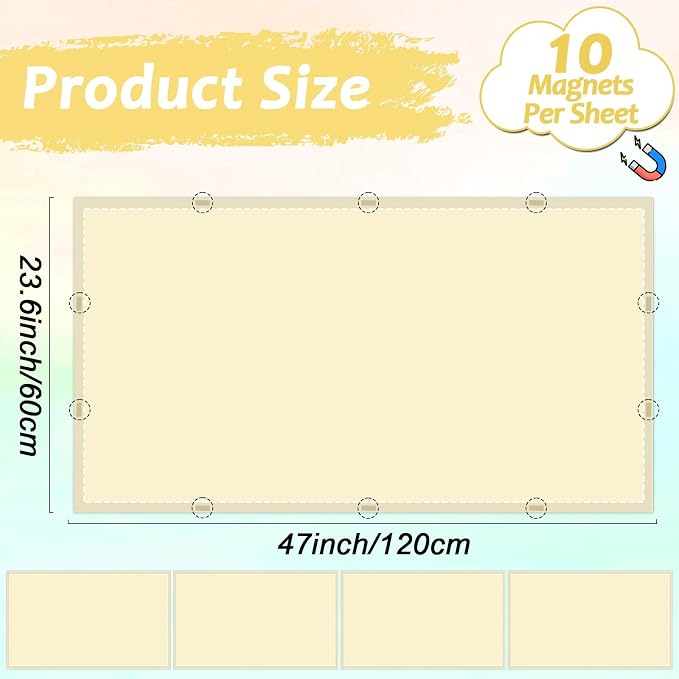 Wiooffen 4 Pcs Fluorescent Light Covers - Image 2