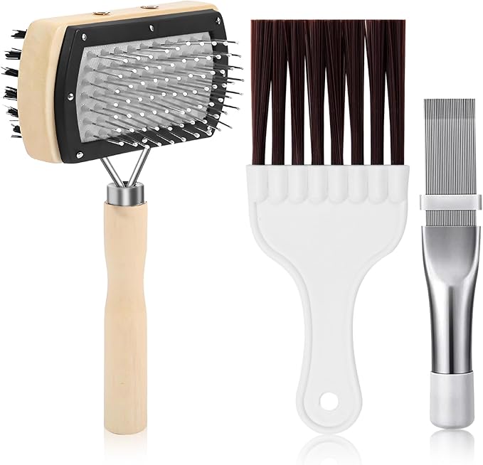 CANIPHA 3Pcs Air Conditioner Condenser Fin Cleaning Brush Refrigerator Coil by Unknown