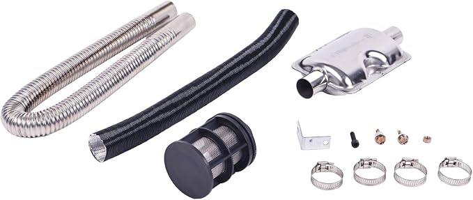 24mm Exhaust Muffler Pipe Air Filter Air Vent Hose Kit - Image 5
