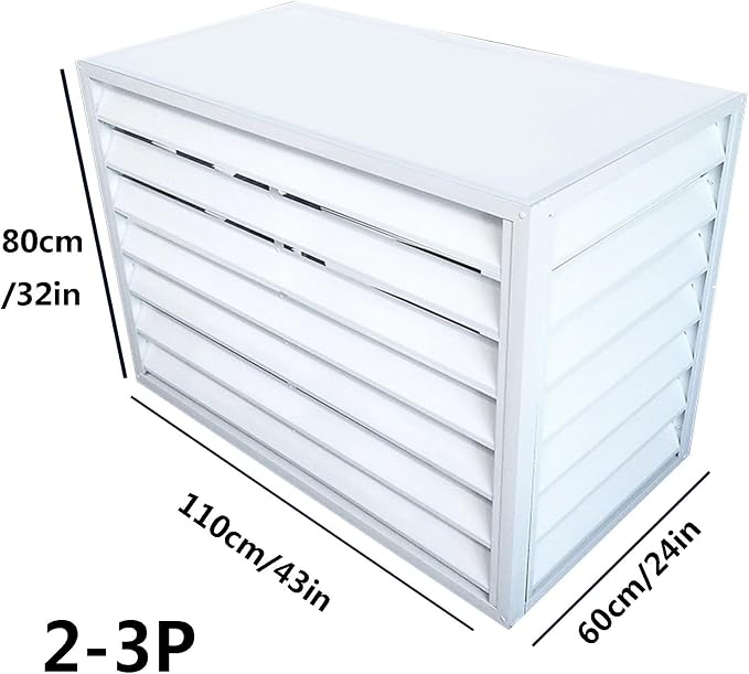 Freestanding Louvered Space Divider, outdoor garbage can enclosures, balcony - Image 2