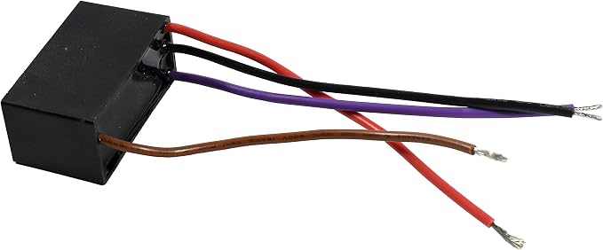 HQRP Ceiling Fan Capacitor CBB61 4.5uf+4.5uf+6.6uf 4-Wire - Image 4