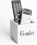 LBEMEY Wood Remote Control Holder, TV Remote Control Organizer by LBEMEY