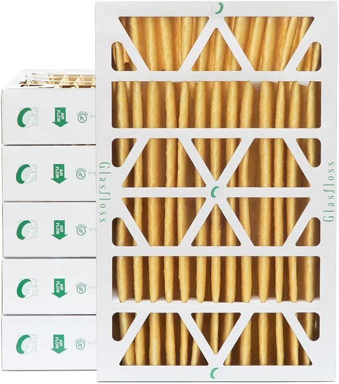 Glassfloss 16x25x4 MERV 11 AC & Furnace 4" Depth Air Filters. Case of 6. Actual - Image 5