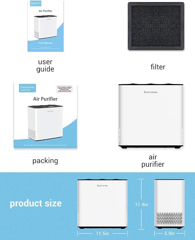 HEPA Air Purifier for Home, Elechomes P1801 Air Cleaner - Image 6