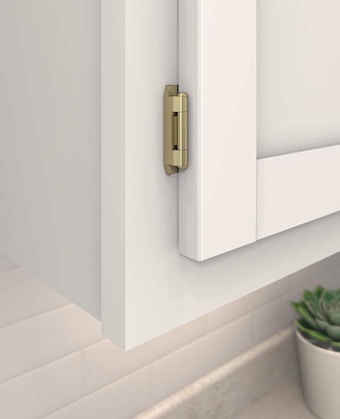Amerock BPR8704BBZ | Cabinet Hinge | 1/2 inch Overlay Double Demountable | - Image 2