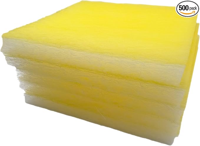 Paint Booth Exhaust Fiberglass Filter Pad, Heavy-Duty Paint Arrestor by Unknown