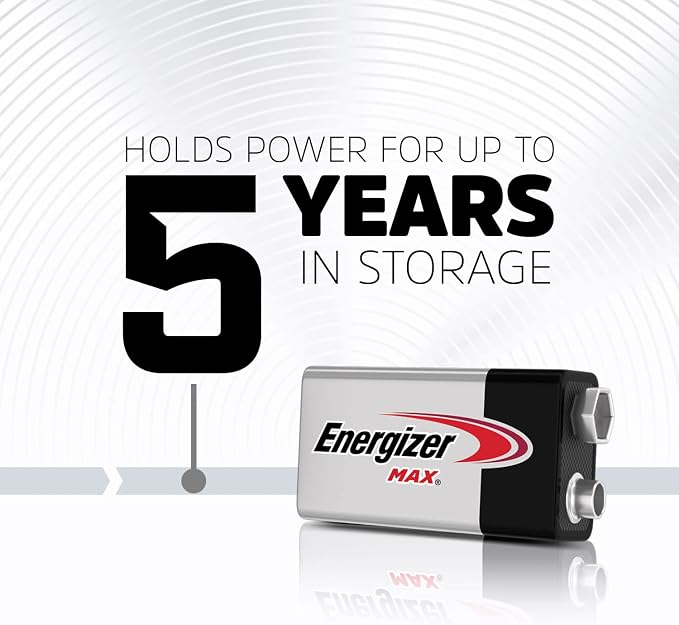 Energizer MAX 9V Batteries, 9 Volt Alkaline Batteries - Image 6