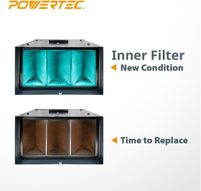 POWERTEC Inner & Outer Filters, 3415AF1/3415AF5 Air Filter Replacement - Image 3