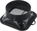 ABS Wall Flange Air Vent With Filter 150Mm Duct Fan Hose Connector by Unknown