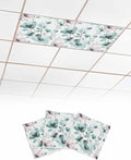 3 Pack Vintage Teal Fluorescent Light Covers by Unknown