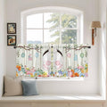 Easter Kitchen Tier Curtains 36 Inch Long 2 Panel Set, Rod Pocket Half Window by Unknown
