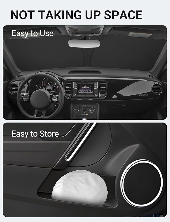 Proadsy 2026 Upgrade Front Windshield Sun Shade Foldable Sunshade Protector - Image 8