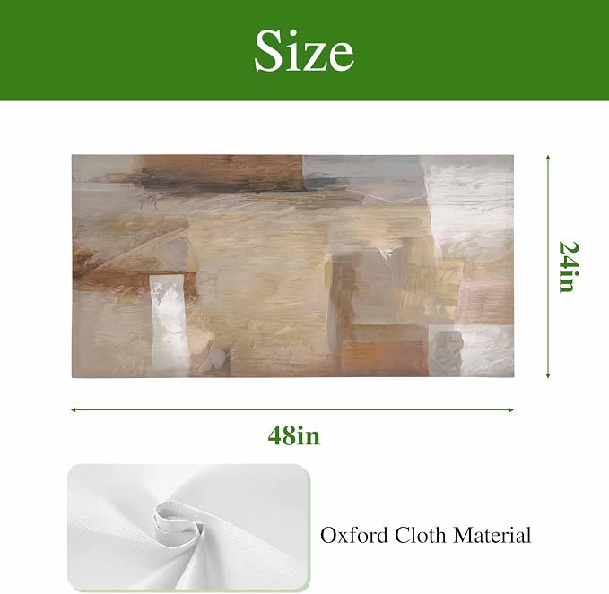 3 Pack Abstract Paint Art Fluorescent Light Covers Retro Brown Scratch Texture - Image 9