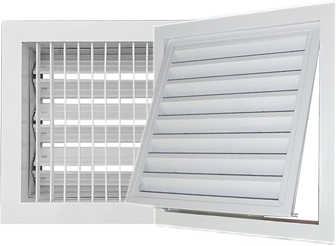 Air Filter Grille Vent Cover, Metal Louvre Ventilation Access Panel by Unknown