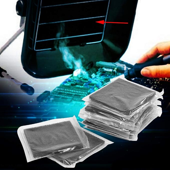 10pcs Activated Carbon Filter 13cm x 13cm Efficient Fume Extractor - Image 2