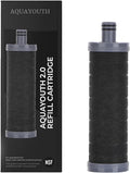AQUAYOUTH 2.0 Carbon Shower Head Filter | Removes Chlorine, Heavy Metals by AQUAYOUTH