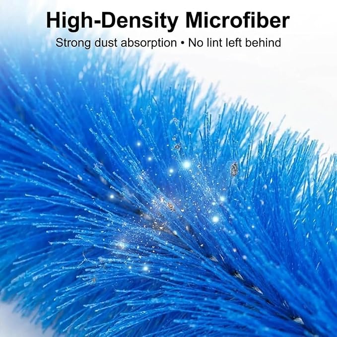 Bendable Microfiber Head, Reusable Dust Remover, Fan Cleaning Brush Washable - Image 2