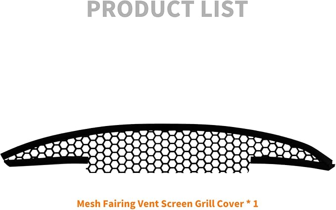 Motorcycle Mesh Fairing Grill Top Vent Grille Screen Fit - Image 5