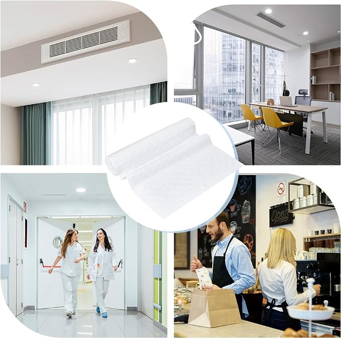 PH PandaHall 78.7 x 15.7 inch White Air Filter Material Natural Cotton Washable - Image 5