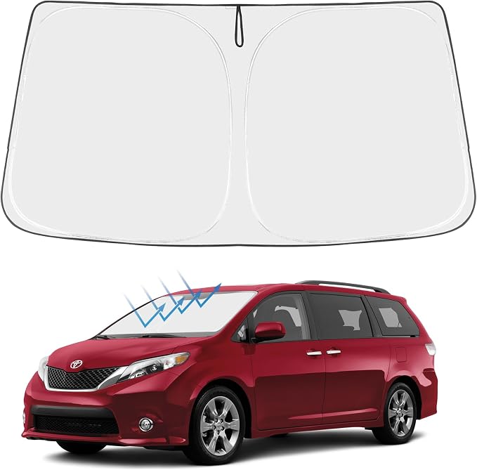 Proadsy 2026 Upgrade Front Windshield Sun Shade Foldable Sunshade Protector by Proadsy