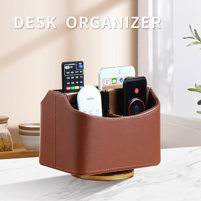Remote Control Holder, Swivel Desk Organizer and Accessories Decorations - Image 2