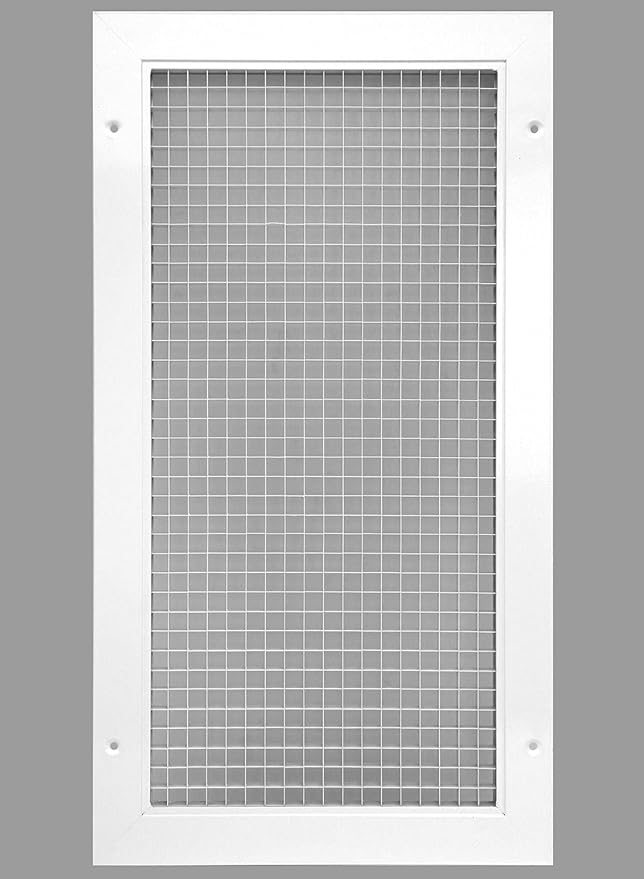 12" x 26" or 26" x 12" Cube Core Eggcrate Return Air Grille by HVACPremium