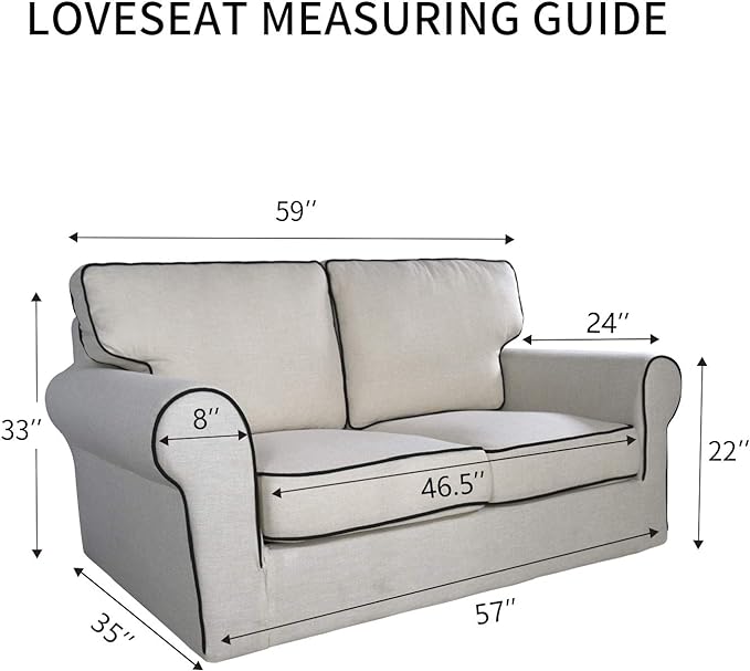 PureFit Super Stretch Sofa Slipcover – Spandex Non Slip Soft Couch Sofa Cover, Washable Furniture Protector with Non Skid Foam and Elastic Bottom for Kids, Pets （Loveseat, Camel）