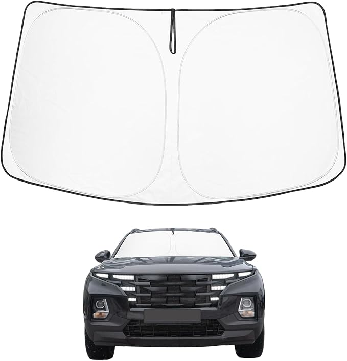 Proadsy Windshield Sun Shade Custom Fit Hyundai Santa Cruz 2022-2025 2026 by Proadsy
