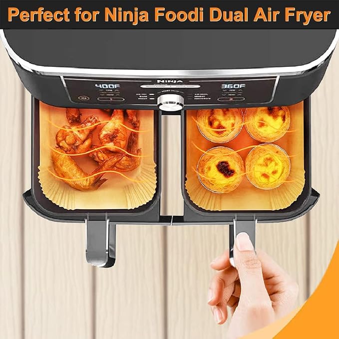 Air Fryer Liners for Ninja DZ201/ DZ401/ DZ550/ DZ090/ DZ100 100PCS Disposable - Image 4