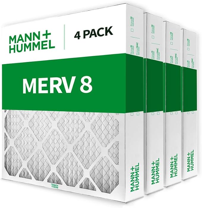 Mann+Hummel 20x24x4 MERV 8 Pleated HVAC AC Furnace Air Filters. Box of 4. - Image 4