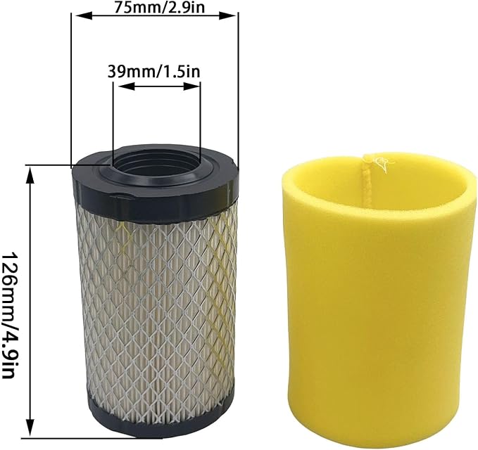 3 Pack Air Filter with Plus Foam Pre Filter Compatiable With Brigg and Stratton - Image 2