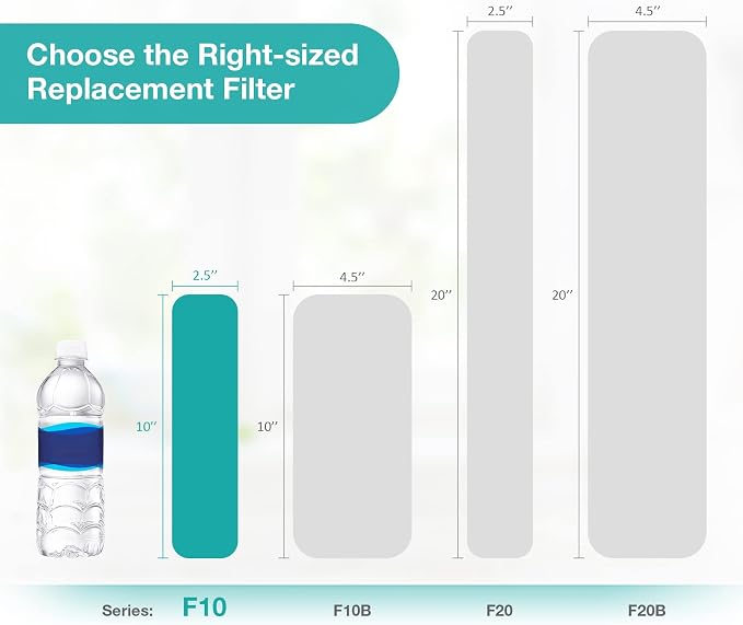 SimPure 5 Micron 10" x 2.5" Whole House Carbon Sediment Water Filter Cartridge - Image 6